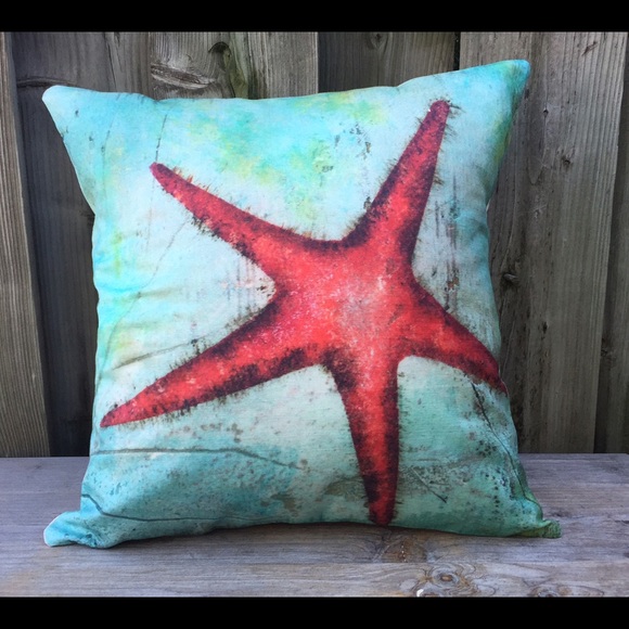Handmade pillow, marine inspired, New